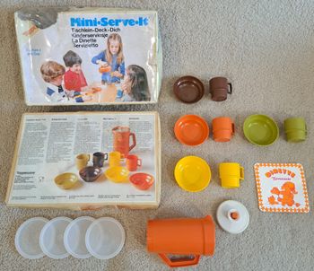 🪆 Ancien jouet Tupperware Tuppertoys La Dinette - 1979