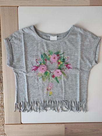 T-shirt fille court 92cm