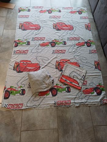 Parure housse de couette 1 personne Cars