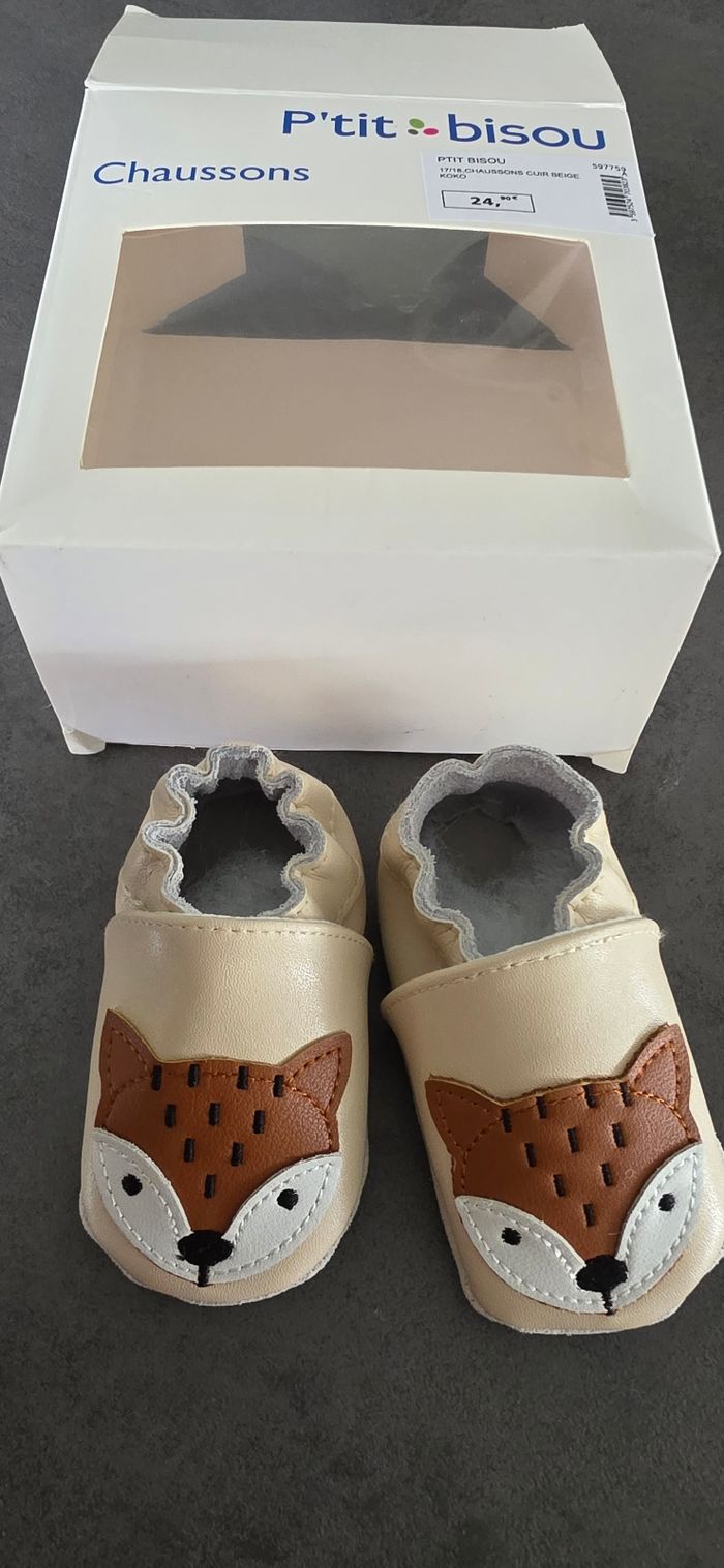 Chaussons cuir - photo numéro 2