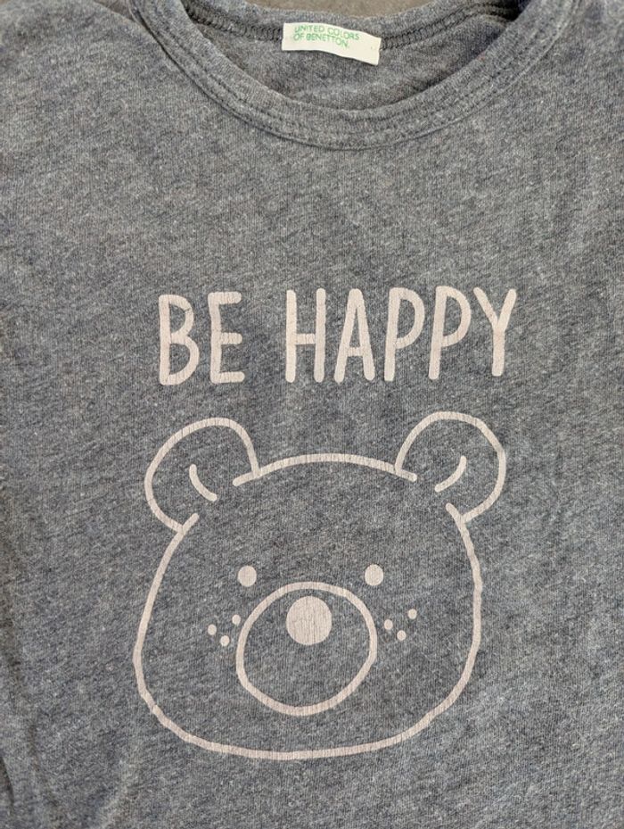 đ Lot 5 tee-shirts manches longues â 12 mois â Benetton, Vertbaudet, Orchestra, Smiley - TBE - photo numĂ©ro 14