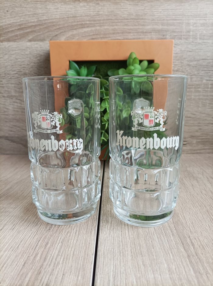Lot 2 verres Kronenbourg - photo numéro 2