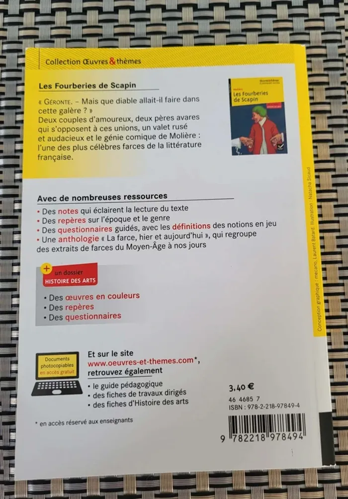 Les  fourberies  de  Scapin  de  Molière  -  livre - photo numéro 2