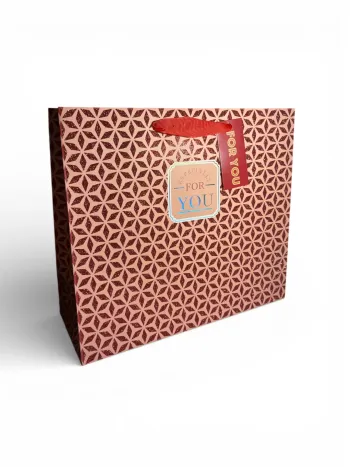 Sac cadeau Mikirei motif flocon « Spécialement pour toi » 30 x 26,5 x 12 cm neuf