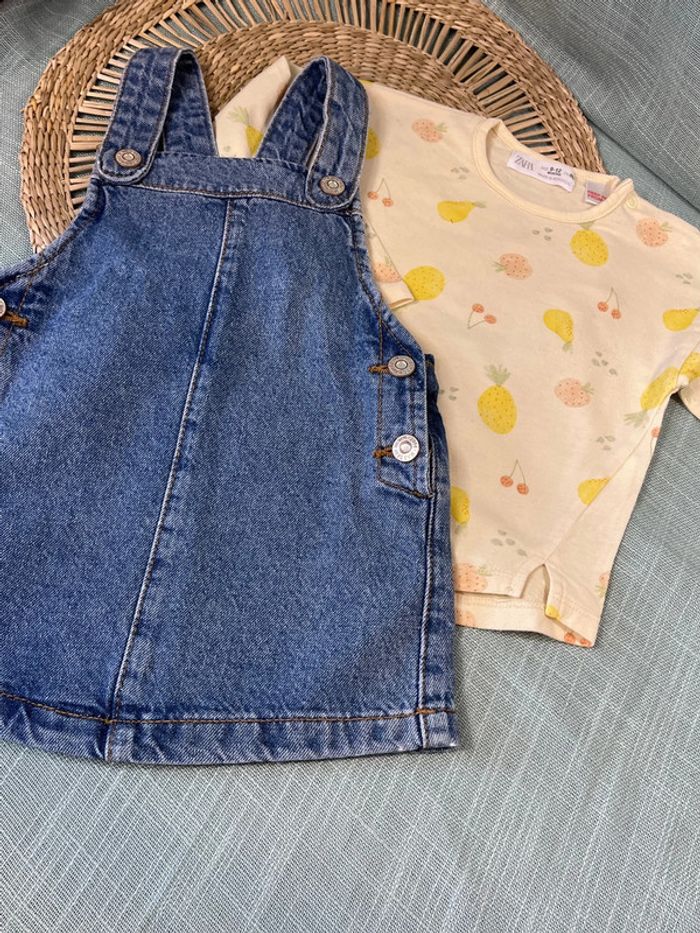 Ensemble 9-12 mois 80 cm Zara mango