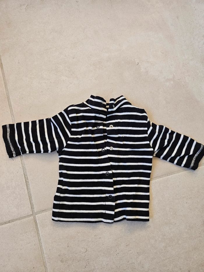 T-shirt manche longue 1 mois - photo numéro 2