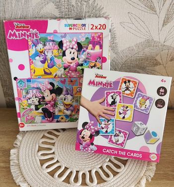 Puzzle + Jeu de Carte Disney Minnie 