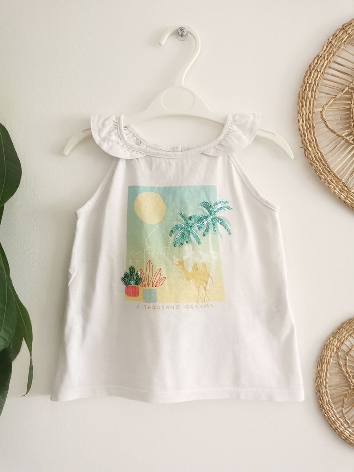 Top débardeur à sequins et paillettes Gémo 4 Ans