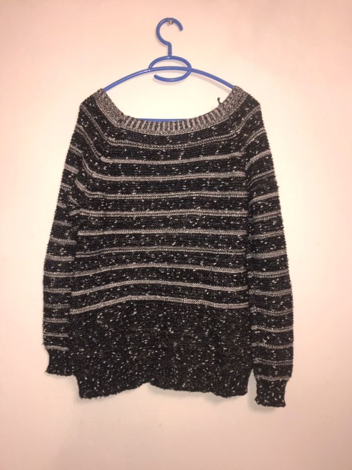 Pull en laine rayé - photo numéro 2