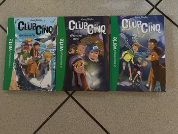Lot 3 livres enfants bibliothèque verte le club des cinq 