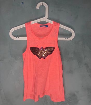 Débardeur rose fille Wonder Woman taille 8 ans 