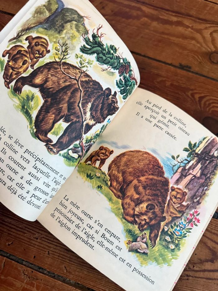 Livre ancien vintage Boum et ses frères ours les albums roses Hachette Pierre Probst Caroline - photo numéro 5
