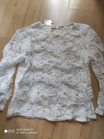 Haut transparent perle#fetes#soiree