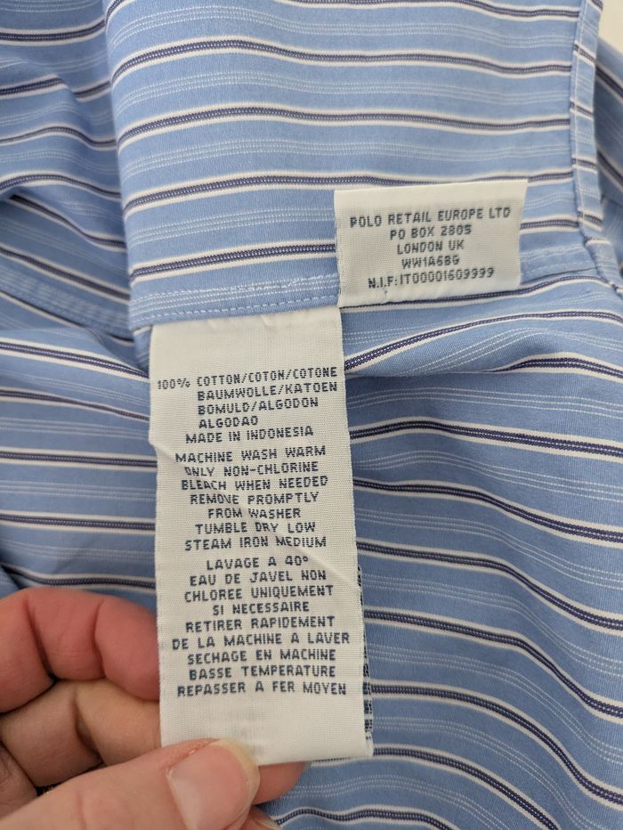 Chemise à rayures Ralph Lauren - taille L - photo numéro 7
