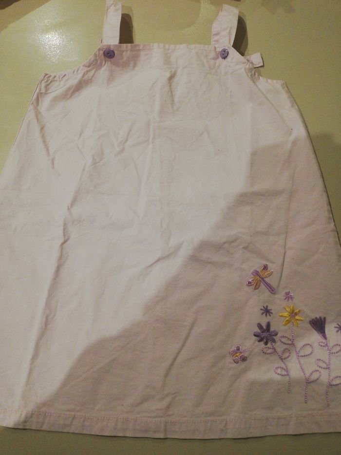 Robe bretelle fine été fille 3 ans violine