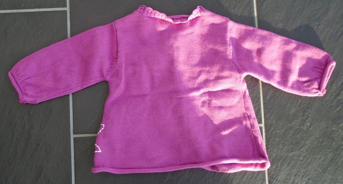 Joli gilet fleuri fille 3 mois - photo numéro 4