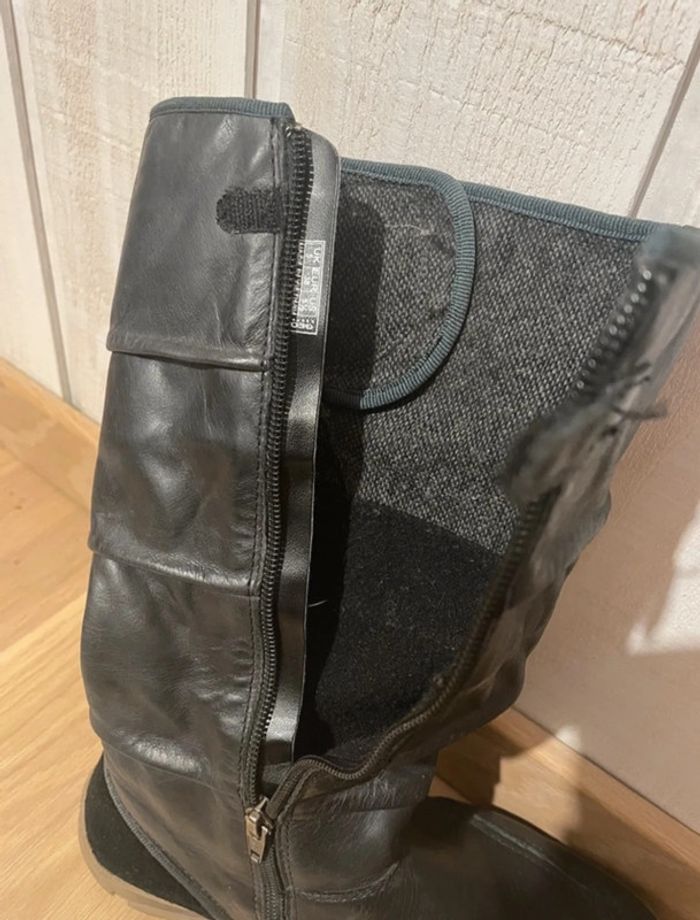 Bottes cuir marine - GEOX - P38 - photo numéro 5
