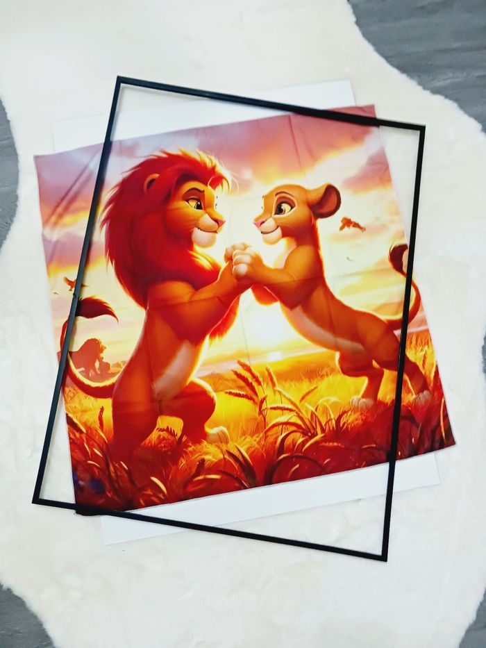 Decoration murale Impression sur toile tissus 70x70 neuf à encadrer - photo numéro 2