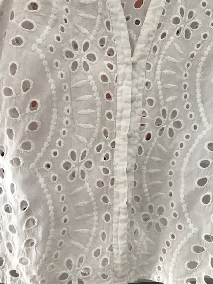 Chemisier broderies anglaises Shein S - photo numéro 3