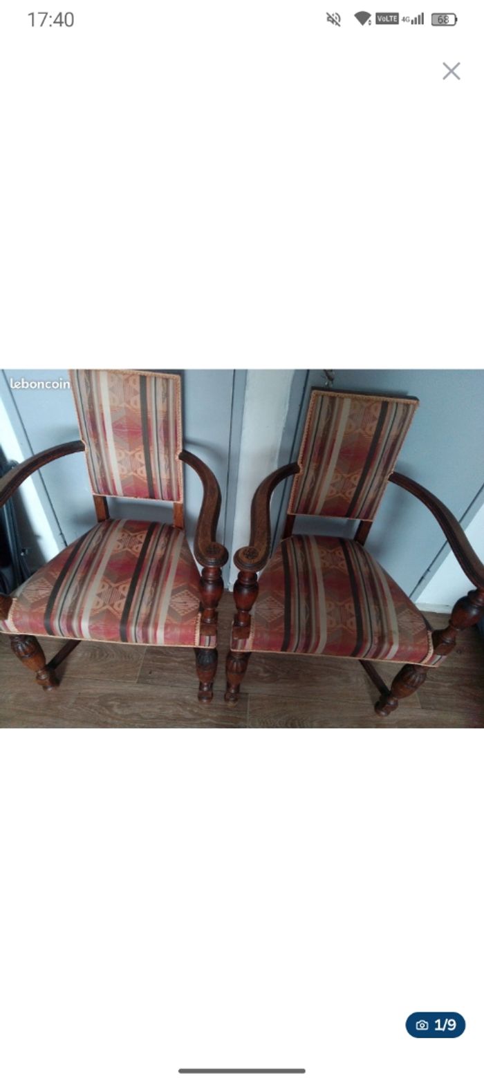 Lot  fauteuil ancien