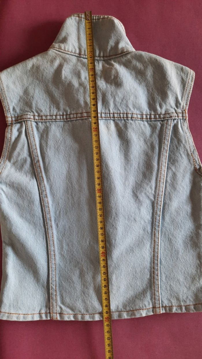Veste en jean sans manche - photo numéro 3