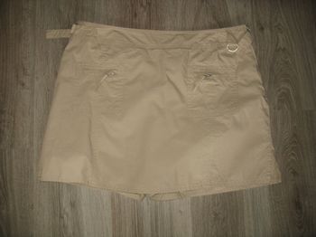JUPE SHORT BEIGE "CAMAÏEU" - TAILLE 46 - n°01