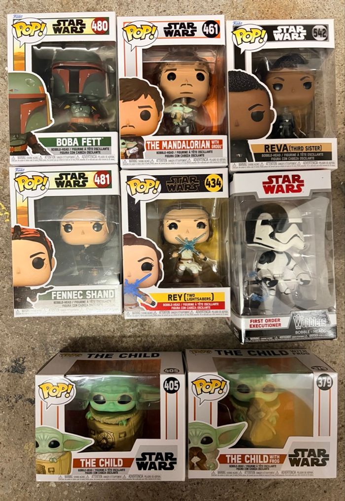 Figurines Funko pop star Wars lot