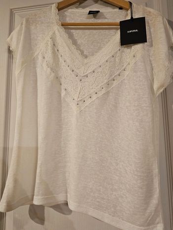 Top blanc kaporal
