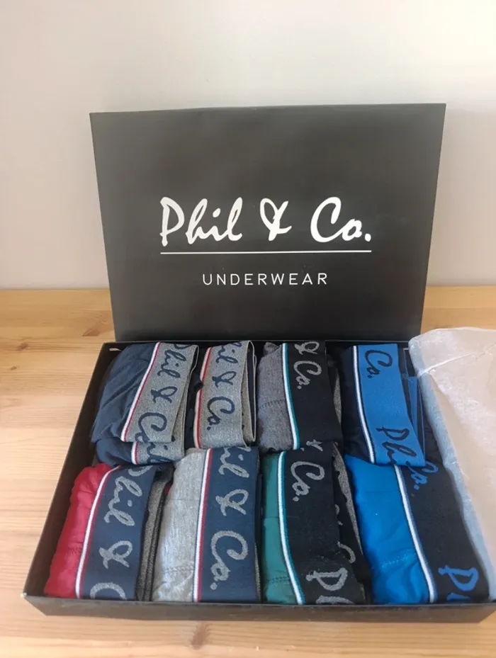 Coffret 8 boxers Phil & Co.