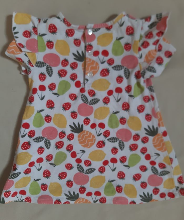 tunique manches courtes fruits - tee-shirt fille - 18 mois - photo numéro 5