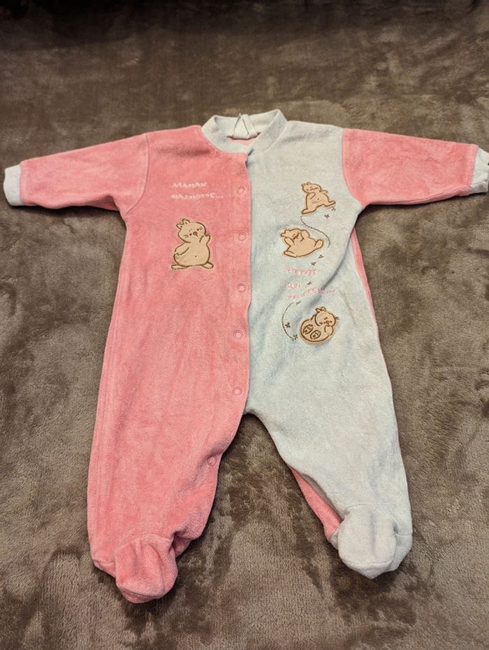 pyjama velours 3 mois - photo numéro 2