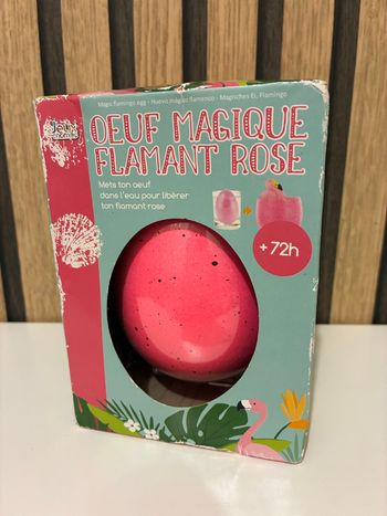 Œuf magique flamant rose