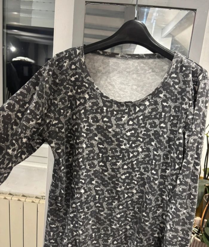 Haut manches longues femme Leopard