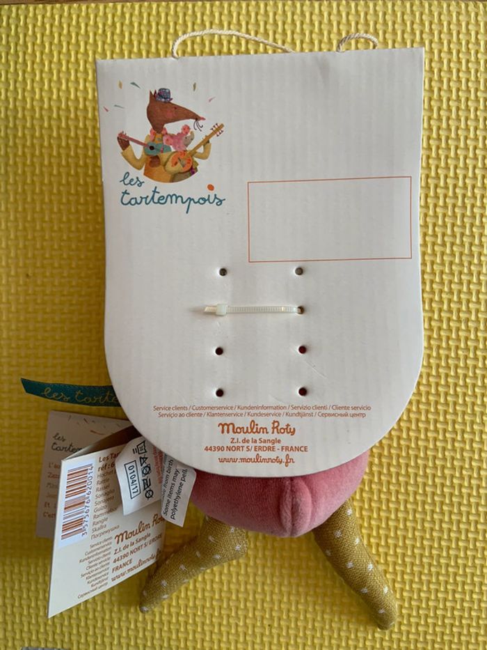 Hochet poule rose Moulin roty Les tartempois - photo numéro 3
