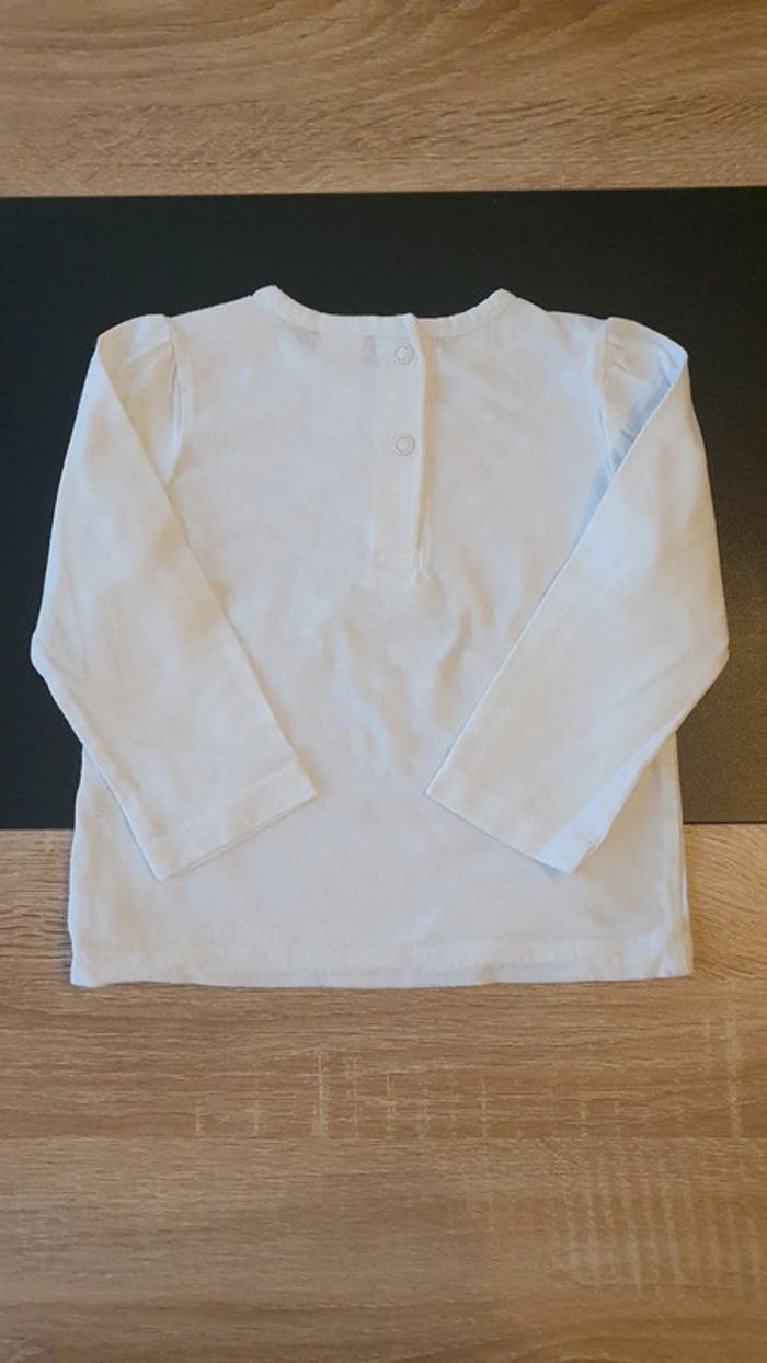 Tee-shirt manche longue 80 cm - photo numéro 3