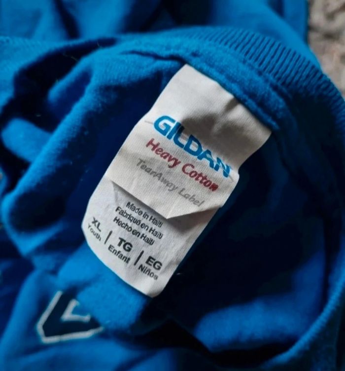 T-shirt bleu taille XL enfant - photo numéro 3