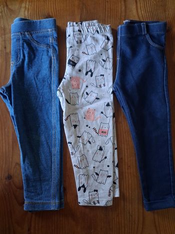 Leggings fille - 2/3 ans - Différentes Marques 