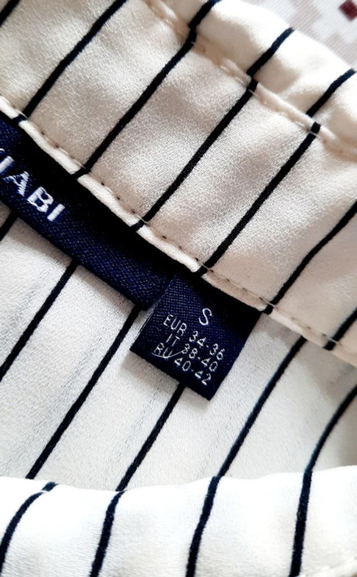 Chemisier blanc à rayures - photo numéro 4