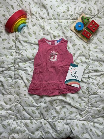 robe sans manches rose 3 mois tout simplement