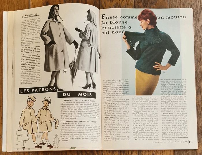 Ancien magazine 1961 Modes et travaux avec 2 patrons + supplément n°722 vintage - photo numéro 12