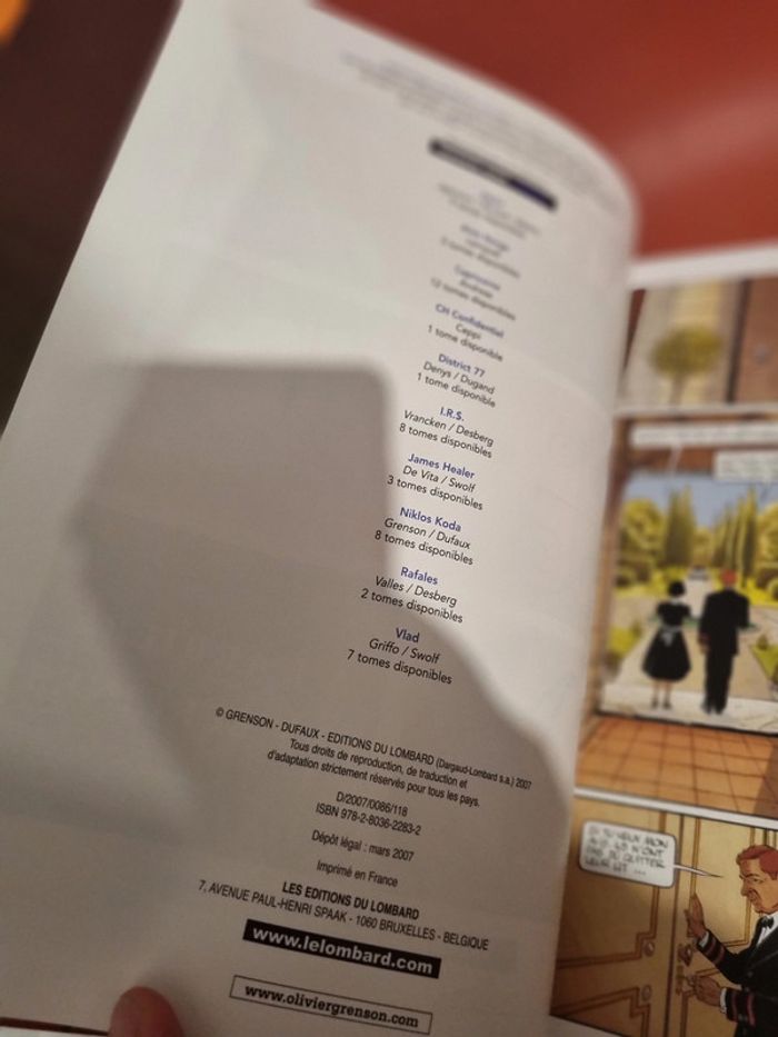 bd niklos Koda à l'arrière des berlines Troisième vague lombard Dufaux Grenson - photo numéro 6