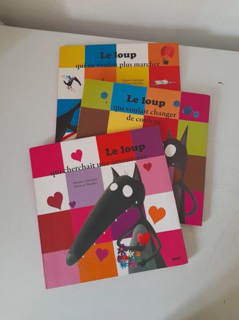 Lot de 3 livres le loup mes p'tits albums