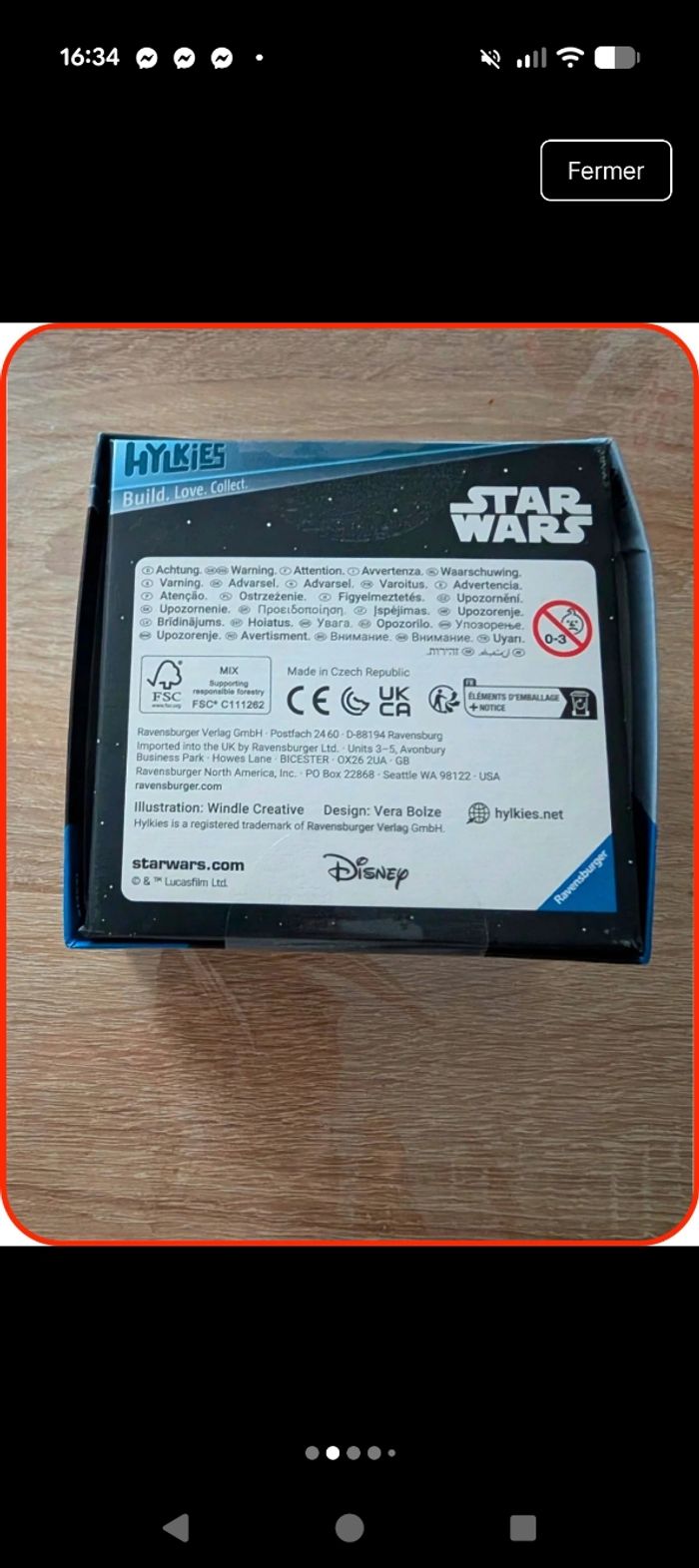 puzzle 3D Ravensburger hylkies - Star Wars Princess Leia (N°03) neuf - photo numéro 2