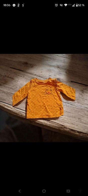 Tshirt longues manches fille 18-24mois