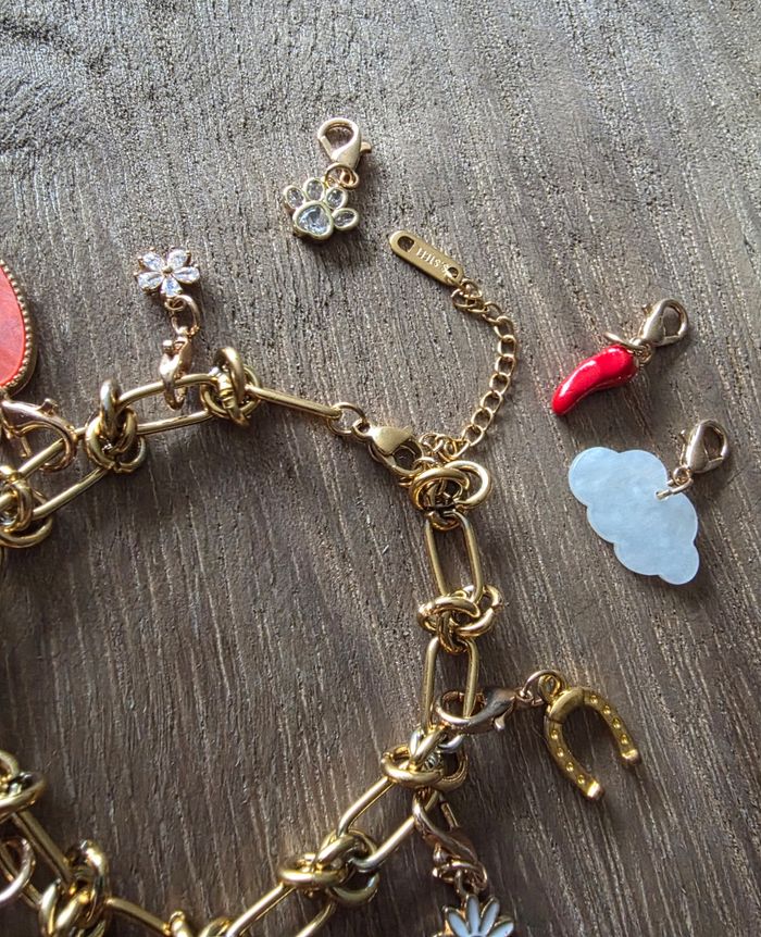 Bracelet Charms Doré ' - photo numéro 3