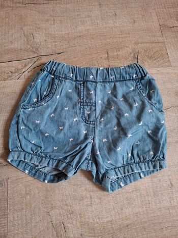 Short léger fille 12 mois