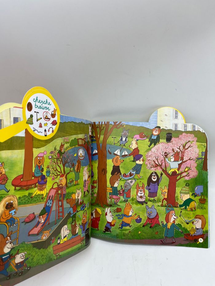 Livre d’activité Magazine Cherche et trouve Famille Les toutoumiaou Pomme d’api avec son crayon Neuf - photo numéro 2