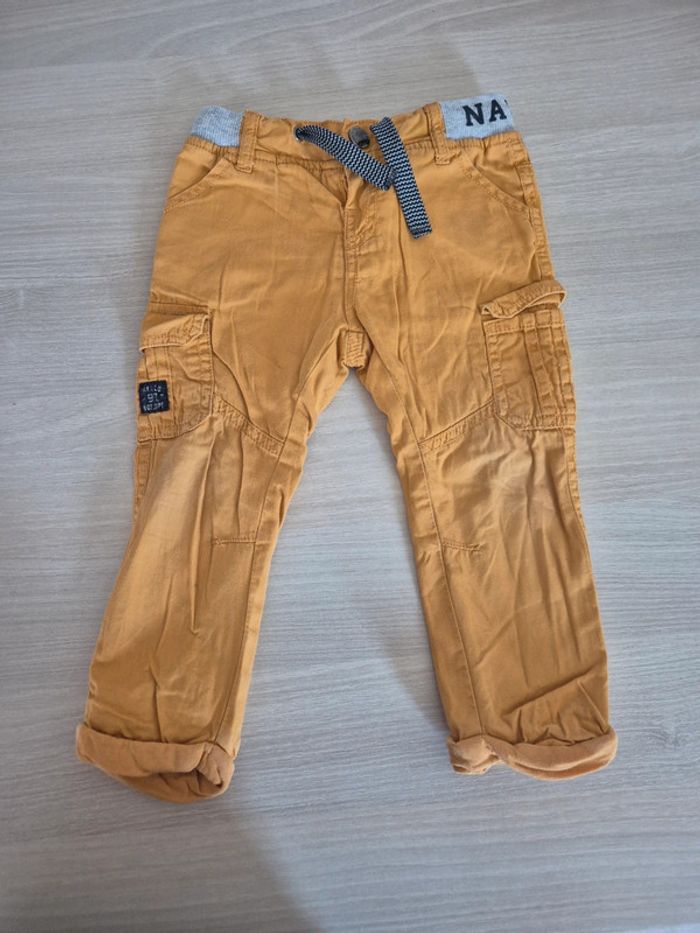 Pantalon garçon jaune 18 mois lulu castagnettes
