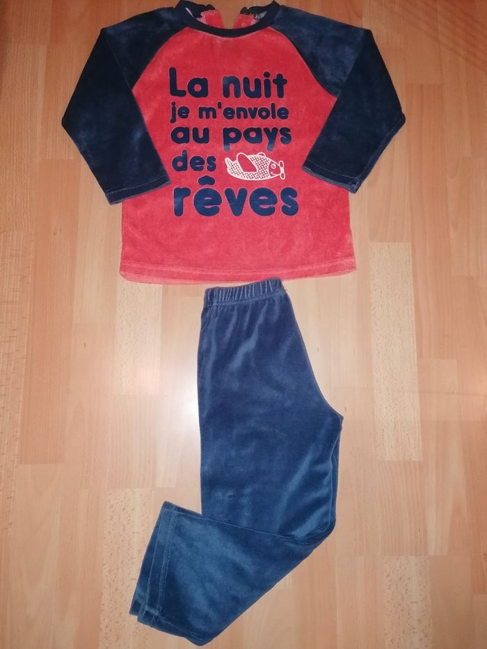 Pyjama velours 6 ans