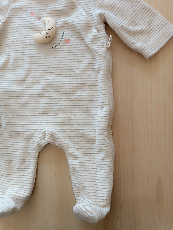 Pijama velours 3 mois - photo numéro 4